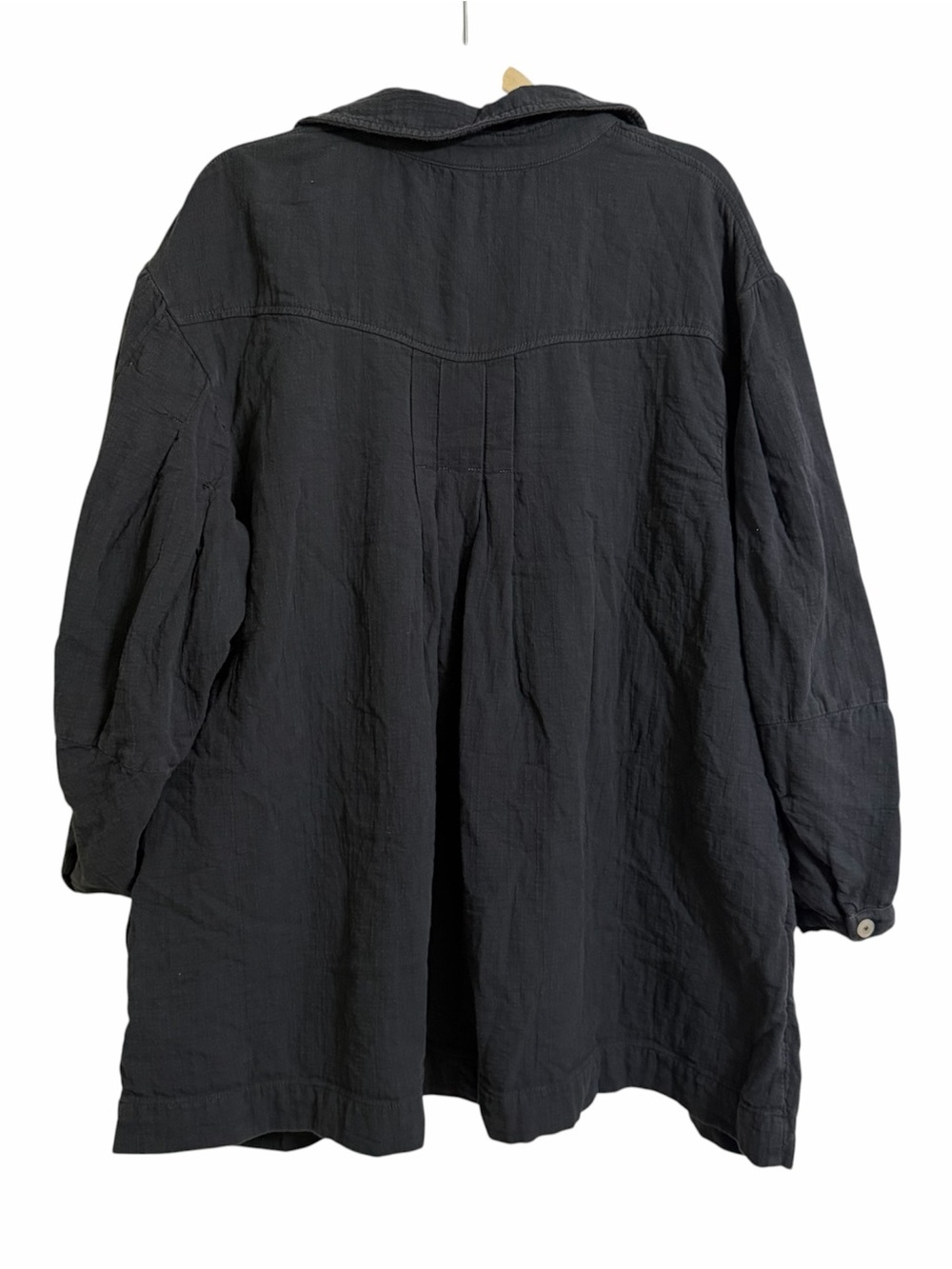 Free People Thalia Bohemian Oversized Mini Shirtdress Size Large - Picture 5 of 7
